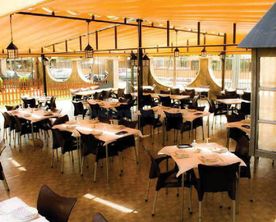 Toldos Antón toldo en restaurante