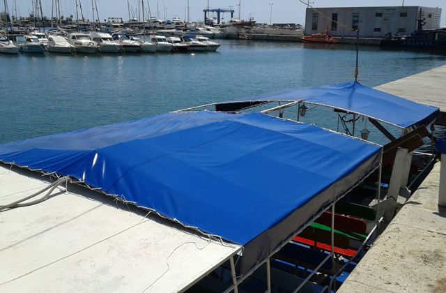 Toldos Antón toldo azul